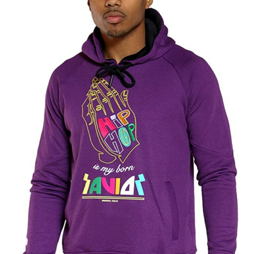 ORIGINAL FABLES Mens Savior Hand Colorful Hoodie